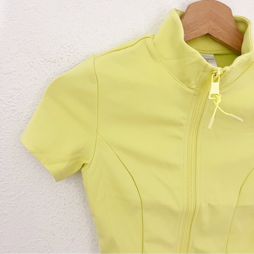 NWT Good American Key Lime New Good Compression Swim Shirt, Size Extra Small (1) - Picture 3 of 11